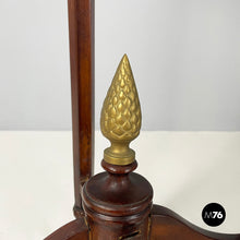 画像をギャラリービューアに読み込む, Wooden high column with brass details, 1940s