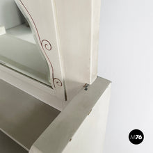 画像をギャラリービューアに読み込む, Console with mirror in gray wood by Gino Maggioni for Atelier Borsani Varedo, 1920-1930s