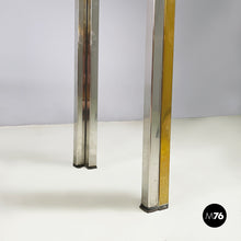 画像をギャラリービューアに読み込む, Console in glass, brass and steel by Nanda Vigo, 1970s