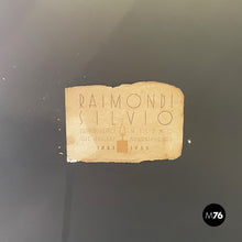 画像をギャラリービューアに読み込む, Console with mirror in opaline glass and steel by Raimondi, 1953