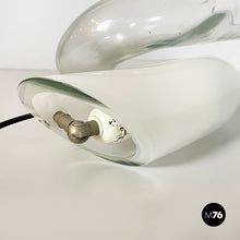 画像をギャラリービューアに読み込む, Knotted table lamp in glass, 1980s