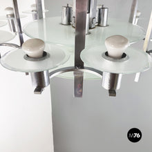 Charger l'image dans la galerie, Chandelier with twelve lights in metal and glass, 1920s