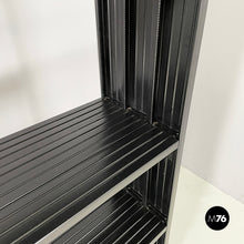 画像をギャラリービューアに読み込む, Self-supporting bookcases in black plastic by Robots, 1990s