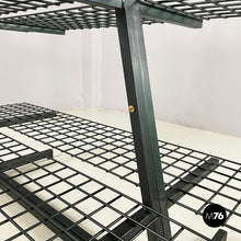 Load image into Gallery viewer, Bookcases in dark green metal, 1980s