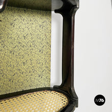 画像をギャラリービューアに読み込む, Console in wood, fabric and straw, 1950s