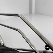 将图片加载到图库查看器,Armchair in faux leather and steel, 1970s