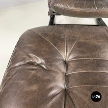 画像をギャラリービューアに読み込む, Reclining armchairs and pouf by De Sede, 1970s