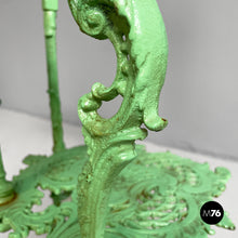 Charger l'image dans la galerie, Plant stand tables in green cast iron, 1930s
