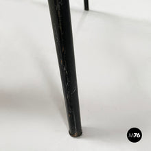 Load image into Gallery viewer, Deckchair in red scooby and black metal, 1960s