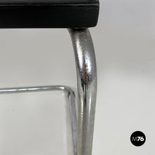 Load image into Gallery viewer, Chair in straw, black wood and steel, 1960s