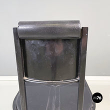 将图片加载到图库查看器,Black rubber and metal chair by Zeus, 1990s