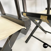 画像をギャラリービューアに読み込む, Folding director's chairs by Calligaris, 1990s
