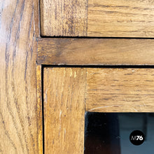 将图片加载到图库查看器,Sideboard with drawers in wood and glass, 1940s
