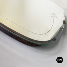 画像をギャラリービューアに読み込む, Full-length wall mirror with brass and glass details, 1940s