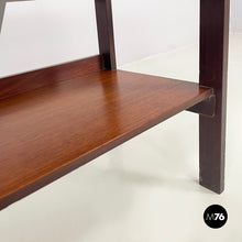 画像をギャラリービューアに読み込む, Wooden coffee table with shelves and drawer, 1960s