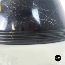 画像をギャラリービューアに読み込む, Coffee table in glass and black marble, 1980s