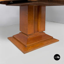 Carica l'immagine nel visualizzatore di Gallery, Wooden and parchment dining table, 1930s
