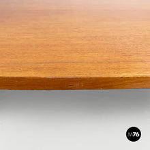 画像をギャラリービューアに読み込む, Coffee table in wood and black metal, 1960s