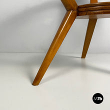 Load image into Gallery viewer, Coffe table in wood and decorated glass, 1950s