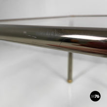 将图片加载到图库查看器,Coffe tables in metal and glass, 1980s