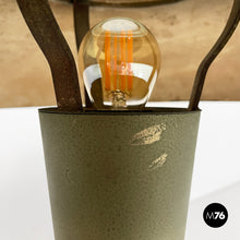 画像をギャラリービューアに読み込む, Brass and glass table lamp, 1920s