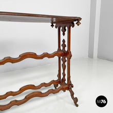 将图片加载到图库查看器,Wooden coffee table with casters, 1800s