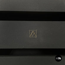 画像をギャラリービューアに読み込む, Glossy black Sheraton sideboard by Giotto Stoppino and Lodovico Acerbis for Acerbis, 1980s