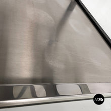 将图片加载到图库查看器,Cart in steel and black metal, 1980s