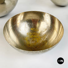 画像をギャラリービューアに読み込む, Metal hemisphere serving bowls by Danese, 1970s
