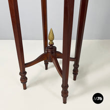 画像をギャラリービューアに読み込む, Wooden high column with brass details, 1940s