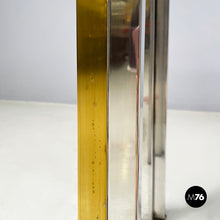 画像をギャラリービューアに読み込む, Console in glass, brass and steel by Nanda Vigo, 1970s