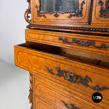 Carica l'immagine nel visualizzatore di Gallery, Sideboard with mirrors in turned wood, 1930s