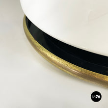 画像をギャラリービューアに読み込む, Table lamp in opaline Murano glass and brass, 1970s