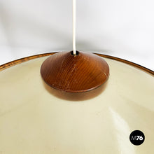 画像をギャラリービューアに読み込む, Fiberglass and wood chandelier by Giovanni Offredi for MC Selvini, 1970s