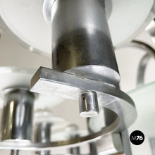 Charger l'image dans la galerie, Chandelier with twelve lights in metal and glass, 1920s