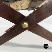 Charger l'image dans la galerie, Wood and straw armchairs, 1940s
