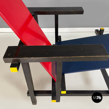 Load image into Gallery viewer, Armchair Red and Blue by Gerrit Thomas Rietveld for Cassina, 1971