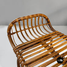 Charger l'image dans la galerie, Armchair and pouf B4 by Tito Agnoli for Bonacina, 1950s