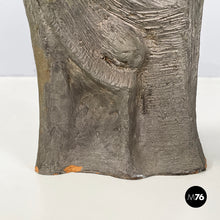 画像をギャラリービューアに読み込む, Sculpture in dark grey terracotta by Edmondo Cirillo, 1968