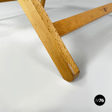 画像をギャラリービューアに読み込む, Deck chair in blue fabric and wood by Fratelli Reguitti, 1960s