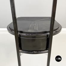将图片加载到图库查看器,Black rubber and metal chair by Zeus, 1990s