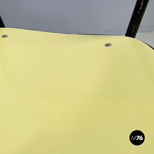 将图片加载到图库查看器,Chair in light yellow laminate and black metal, 1960s
