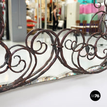 画像をギャラリービューアに読み込む, Wall mirror with iron curl details, 1960s
