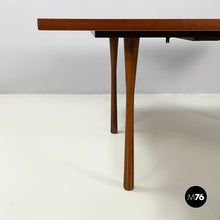 画像をギャラリービューアに読み込む, Coffee table with extendable top in wood, 1960s