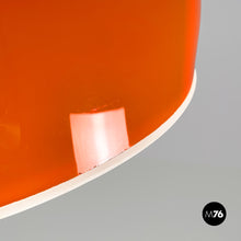 Load image into Gallery viewer, Orange plastic chandelier, 1970s