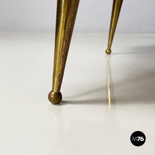 Charger l'image dans la galerie, Chest of drawers in wood, glass and brass, 1950s