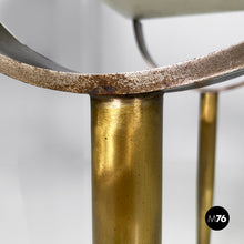 画像をギャラリービューアに読み込む, Console in wood and brass, 1980s