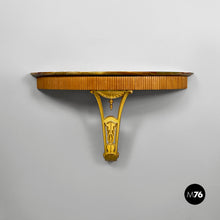 Load image into Gallery viewer, Wall console with onyx and wood, 1950s