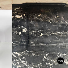 Load image into Gallery viewer, Wall console in black and pink marble, 1980s