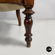 Load image into Gallery viewer, Sofa in fabric and wood, 1930s